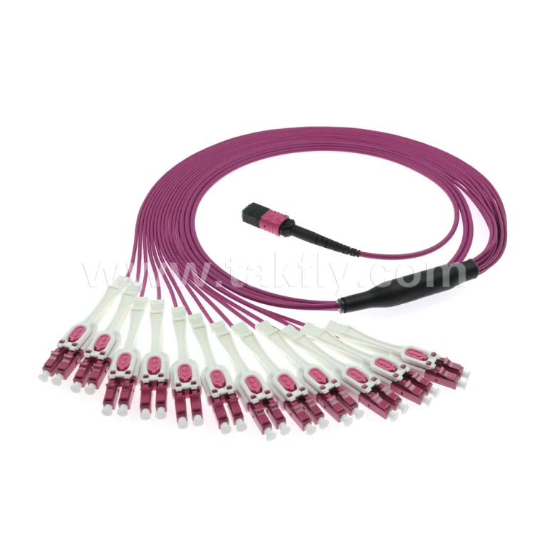 MPO/MTP-LC Uniboot OM4 Breakout Patch Cord1
